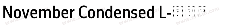 November Condensed L字体转换